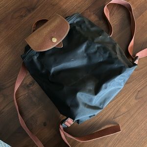 Longchamp Le Pilage Nylon Canvas Backpack